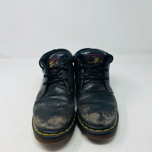 Dr. Martens Chukka Boots Lace Up Chunky Platform Leather Black Mens Size 5 main image 6